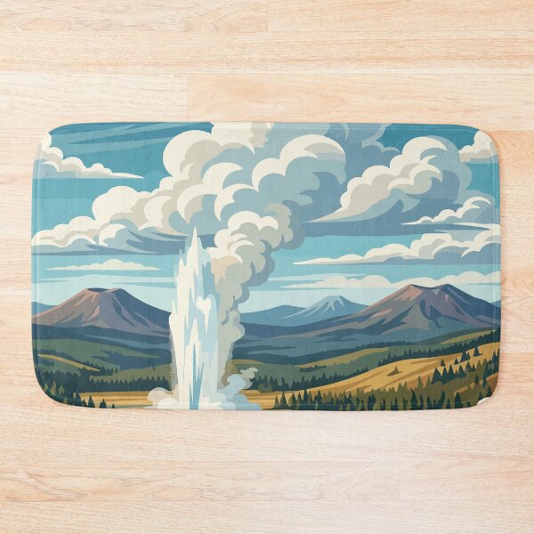 Item preview, Yellowstone National Park USA Travel Vintage designed and sold by RareDeerArt.