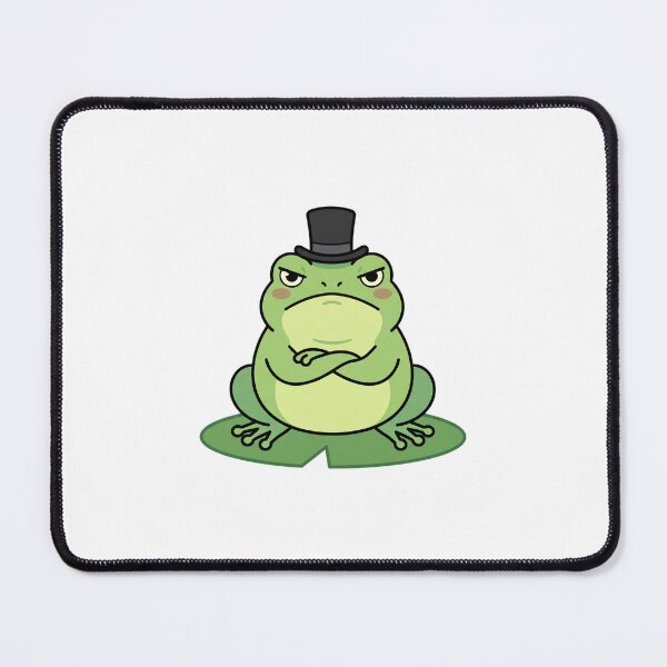 Item preview, Fancy Frog in Top Hat Sticker — Funny Cute Frog Sticker for Laptop, Water Bottle & Planner designed and sold by GenArtLabAI.
