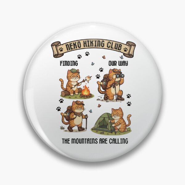 Item preview, Neko Hiking Club -  Adventure Edition Cat Outdoor Adventure designed and sold by tnwbank.
