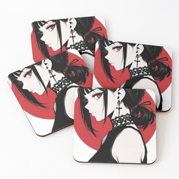 Item preview, Dark Anime Goth Girl Minimalist Manga Style designed and sold by AnimDream .