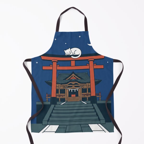 Item preview, Sleeping cat on Japanese torii gate designed and sold by Shirt-Otakus.