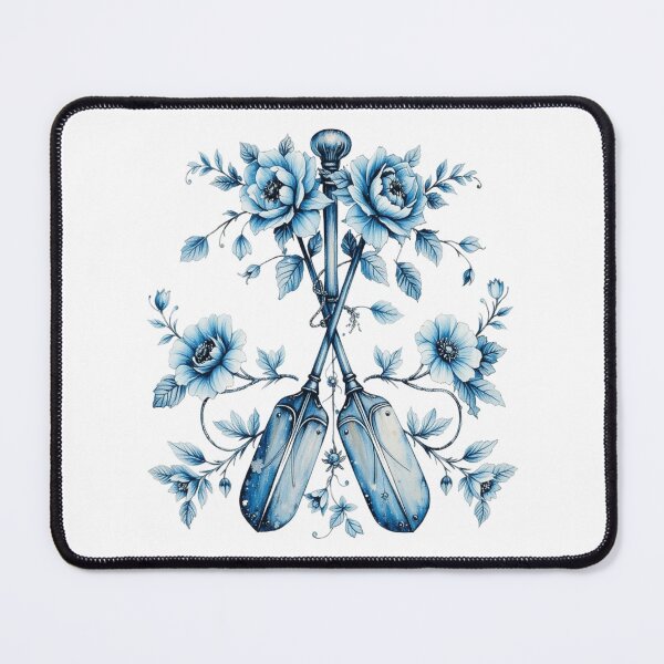 Item preview, Blue Oars Ocean Sea Flowers designed and sold by asideables.