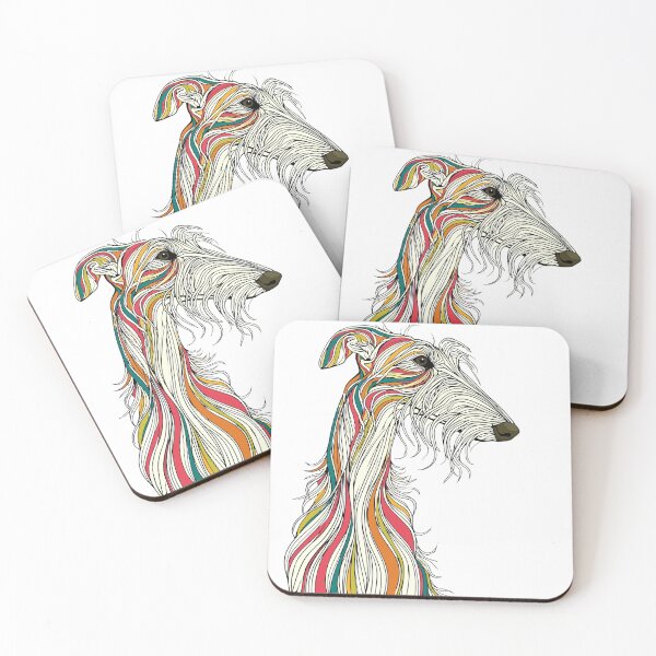 Item preview, Scottish colorful deerhound designed and sold by aghnadarragh.