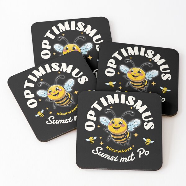 Item preview, Optimism Sumsi Po Bee Funny Word Game Humour designed and sold by FreshPixelArt.
