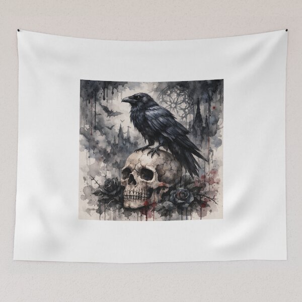 Item preview, the raven's skull designed and sold by ReachNoble.