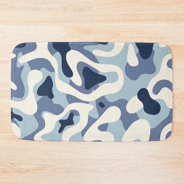 Item preview, Blue Camouflage Pattern Seamless Camo Vintage Army Blue Graphic designed and sold by WormJ.