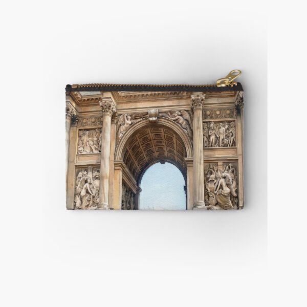 Item preview, Arc de Triomphe Marseille in Watercolor Style — Digital Art from Real Photography | French Historical Monument Landscape designed and sold by M.ALK.Watercolor.