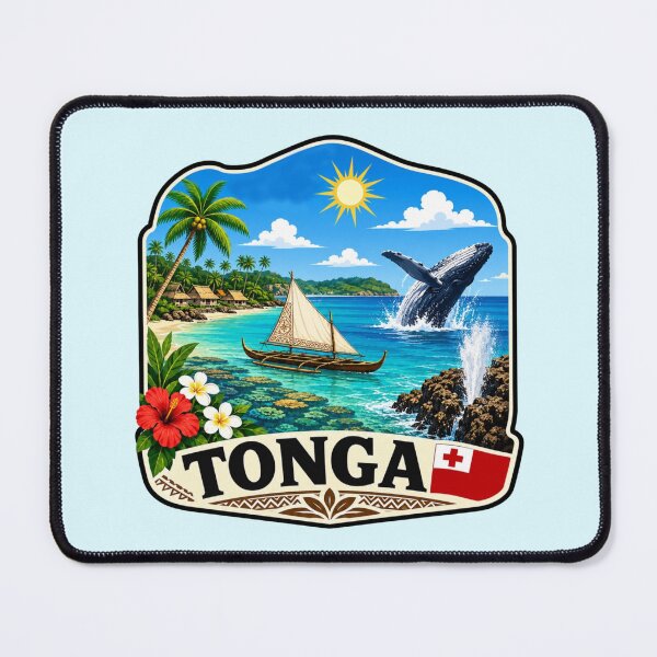 Item preview, Tonga - Tropical Lagoon & Whale designed and sold by Myra365Art.
