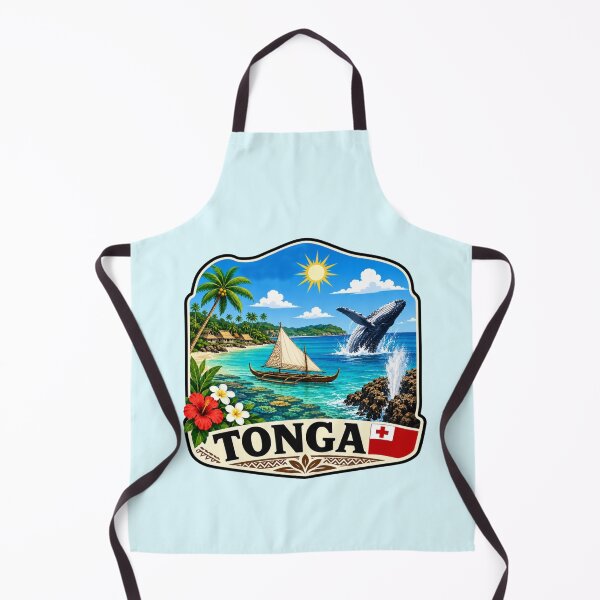 Item preview, Tonga - Tropical Lagoon & Whale designed and sold by Myra365Art.