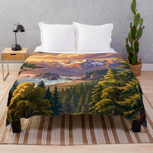 Item preview, Olympic National Park USA Travel Vintage designed and sold by RareDeerArt.