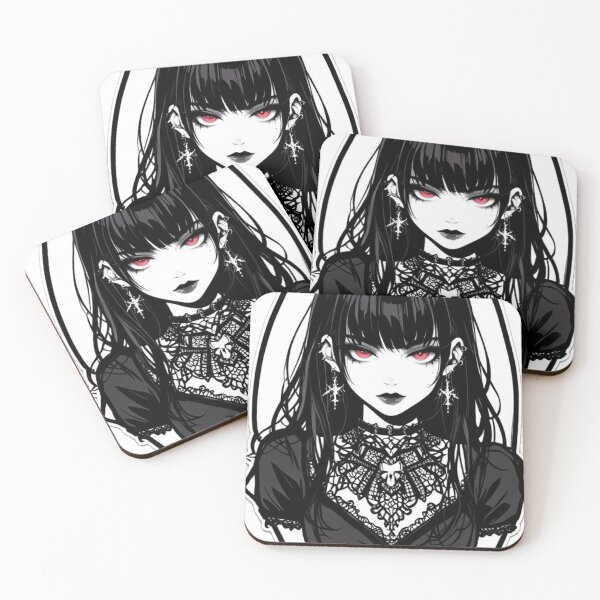 Item preview, Elegant Gothic Anime Portrait Dark Aesthetic Art designed and sold by AnimDream .