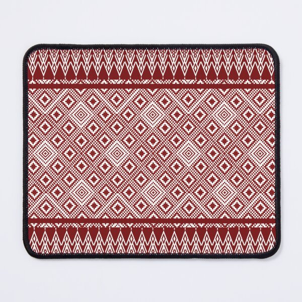 Item preview, Ikat and Thai-inspired textile pattern featuring geometric designed and sold by Line-Aura.
