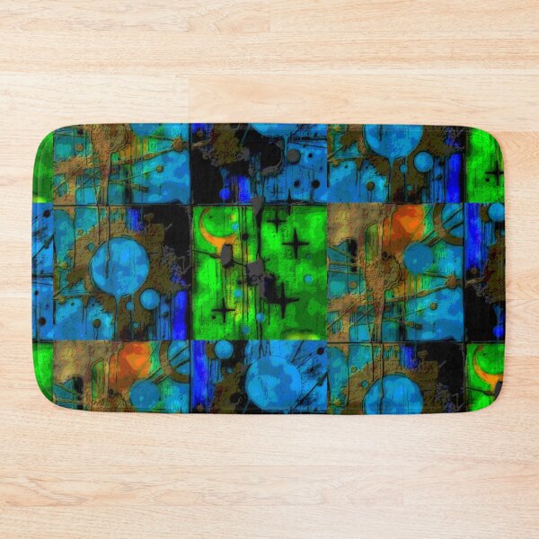 Item preview, cosmic noise dark blend turbulent colorful geometric abstract design designed and sold by SmashingDeals.