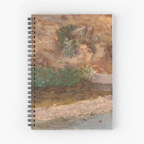 Item preview, Sunlit Stream Bank, Lush Forest Landscape Nature Print designed and sold by Ariadne-Creates.