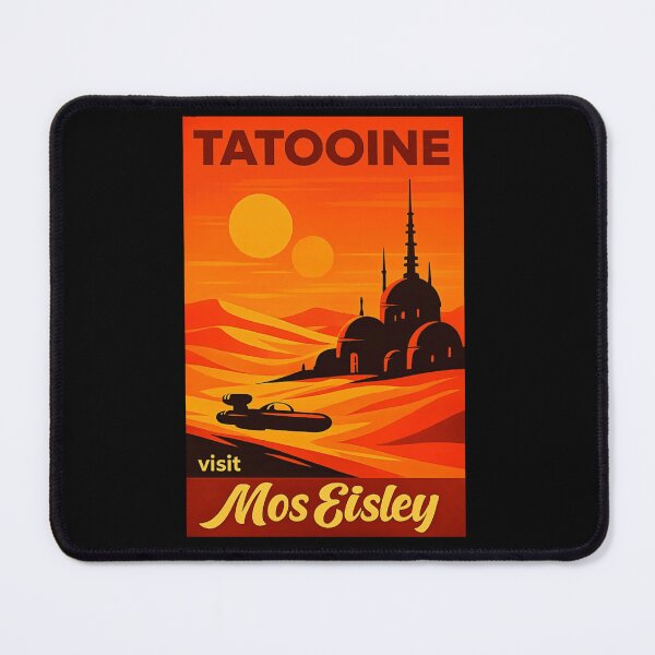Item preview, Visit Mos Eisley Tatooine Retro Sci Fi Travel Poster designed and sold by Ekonolotie.