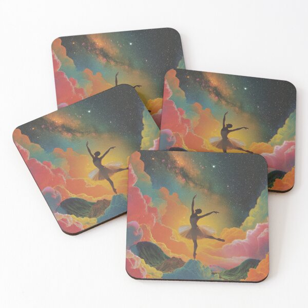 Item preview, Ballerina dances in a colorful, surreal cosmos designed and sold by Mauswohn.