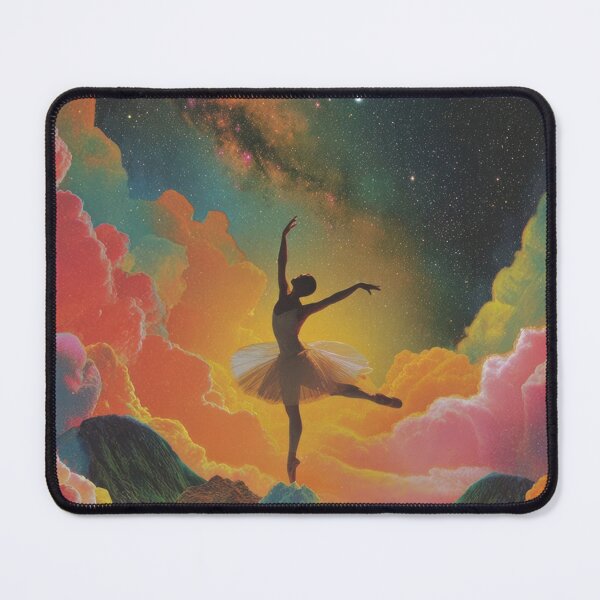 Item preview, Ballerina dances in a colorful, surreal cosmos designed and sold by Mauswohn.