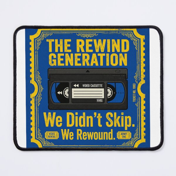 Item preview, The Rewind Generation - We Didn't Skip. We Rewound. VHS Retro Nostalgia Design designed and sold by WisdomInColor.