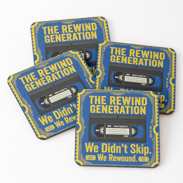 Item preview, The Rewind Generation - We Didn't Skip. We Rewound. VHS Retro Nostalgia Design designed and sold by WisdomInColor.