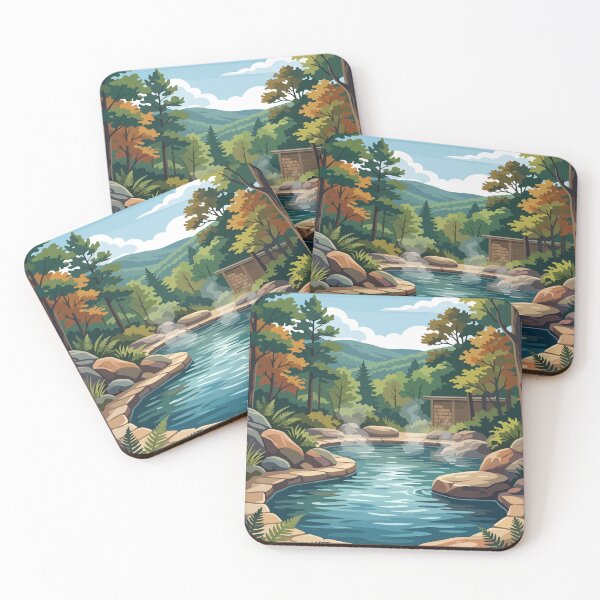 Item preview, Hot Springs National Park USA Travel Vintage designed and sold by RareDeerArt.