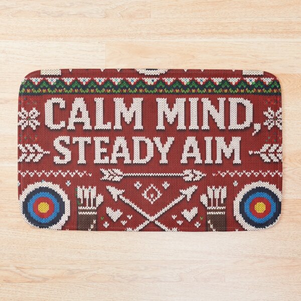 Item preview, Calm mind steady aim saying in archer knitting pattern designed and sold by Mauswohn.