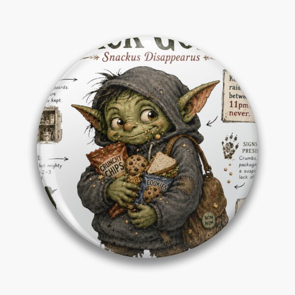 Item preview, Funny Snack Goblin Field Guide T-Shirt designed and sold by AndreBarnard.