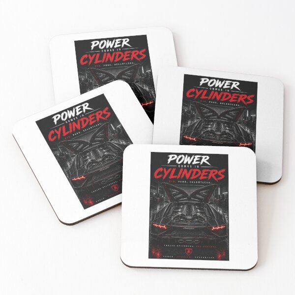 Item preview, Lamborghini V12 — Power Comes In Cylinders Poster designed and sold by MidnightPistons.