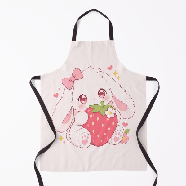 Item preview, Cute Strawberry Bunny Cartoon Art designed and sold by StickersHul.