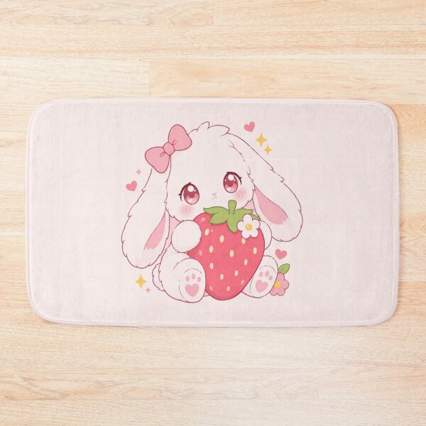 Item preview, Cute Strawberry Bunny Cartoon Art designed and sold by StickersHul.