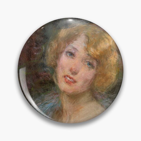 Item preview, Blonde Girl with Boa, Vintage Pastel Art Print designed and sold by Ariadne-Creates.
