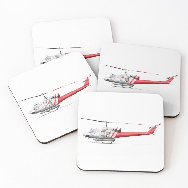Item preview, BELL 212 VH-KHO KESTREL 333 designed and sold by Grubby Fingers Aircraft Illustration.