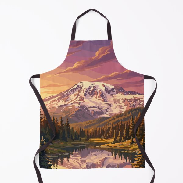 Item preview, Mount Rainier National Park USA Travel Vintage designed and sold by RareDeerArt.