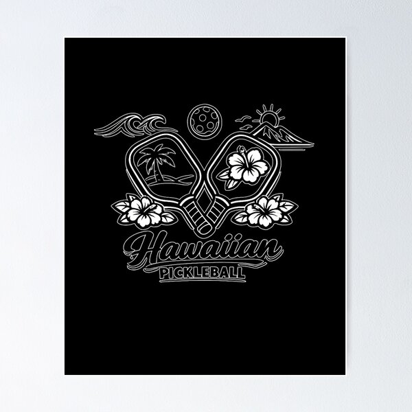 Item preview, Pickleball Hawaii Tropical Paddle Aloha Sports designed and sold by FANTASYoDarknes.