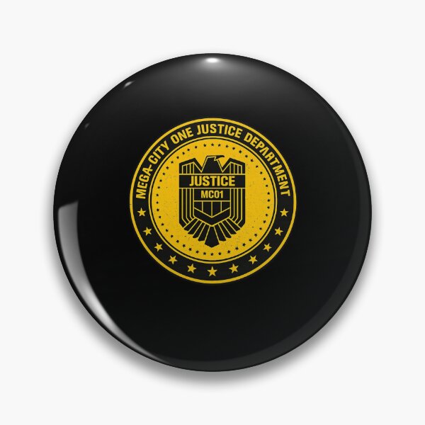 Item preview, Mega City One Justice Department Futuristic Emblem designed and sold by Ekonolotie.