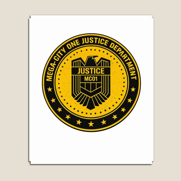 Item preview, Mega City One Justice Department Futuristic Emblem designed and sold by Ekonolotie.