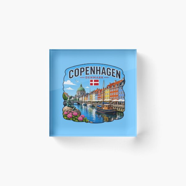 Item preview, Copenhagen, Denmark - Nyhavn Waterfront designed and sold by Myra365Art.