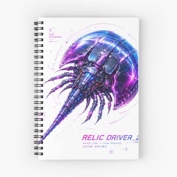 Item preview, Relic Driver 2081 Cyber Horseshoe Crab – Ancient Code Future Interface Design designed and sold by FusiTink.