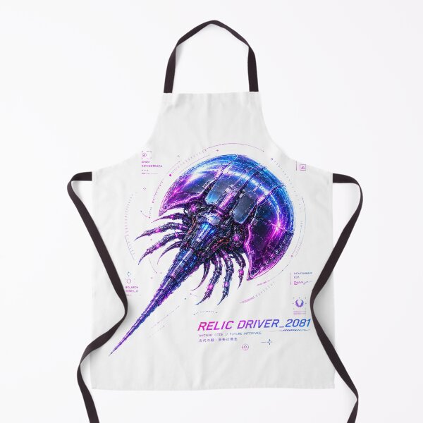Item preview, Relic Driver 2081 Cyber Horseshoe Crab – Ancient Code Future Interface Design designed and sold by FusiTink.