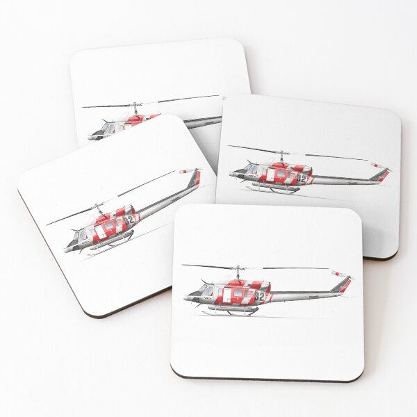 Item preview, BELL 212 VH-NSJ NSCA designed and sold by Grubby Fingers Aircraft Illustration.