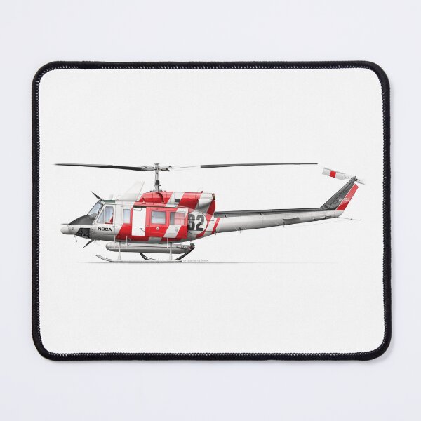 Item preview, BELL 212 VH-NSJ NSCA designed and sold by Grubby Fingers Aircraft Illustration.