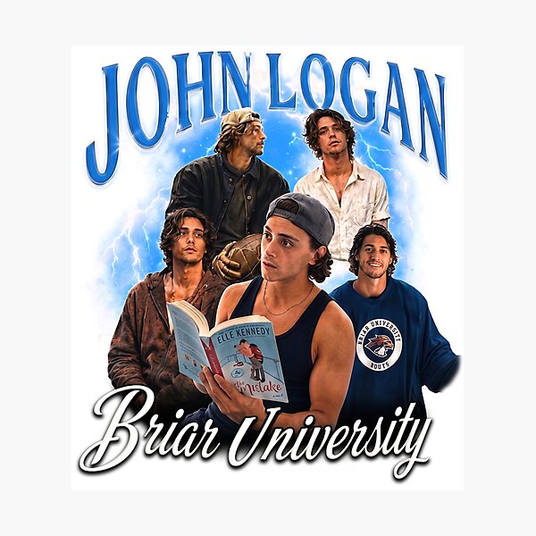 Aperçu de l'œuvre John Logan, Université Briar, Romance sur le hockey, Livres, Graphisme inspiré du hors-campus, Cadeau pour les lecteurs d'Elle Kennedy créée et vendue par StickyWycky.