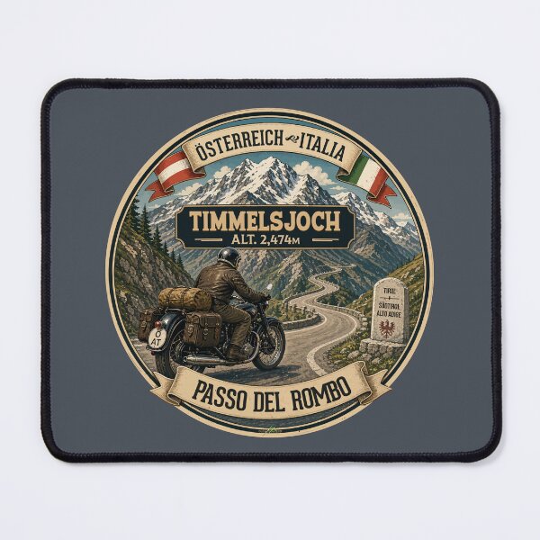 Item preview, Timmelsjoch Austria Passo del Rombo Italy Alps Motorcycle Sticker TShirt 03 designed and sold by OuterShellUK.