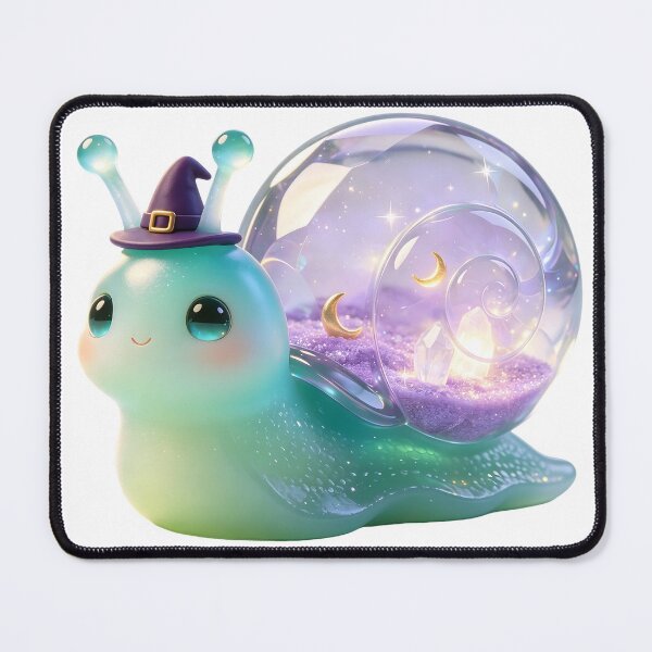 Item preview, Emerald Snail - Magic Wizard Witchy Crystal Shell designed and sold by ABYSSLAB.