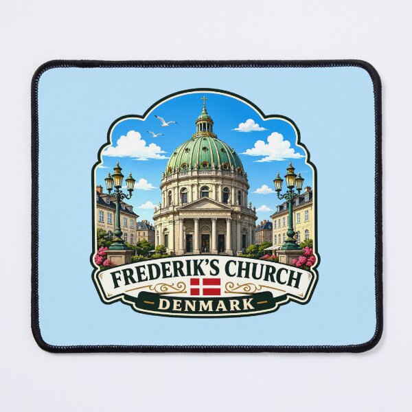 Item preview, Frederik's Church, Copenhagen, Denmark designed and sold by Myra365Art.