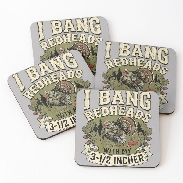 Item preview, Retro I Bang Redheads Turkey with My 3 1 2 in Funny Hunting designed and sold by GreggRoss.