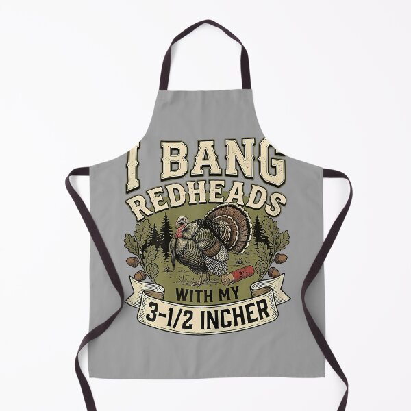Item preview, Retro I Bang Redheads Turkey with My 3 1 2 in Funny Hunting designed and sold by GreggRoss.