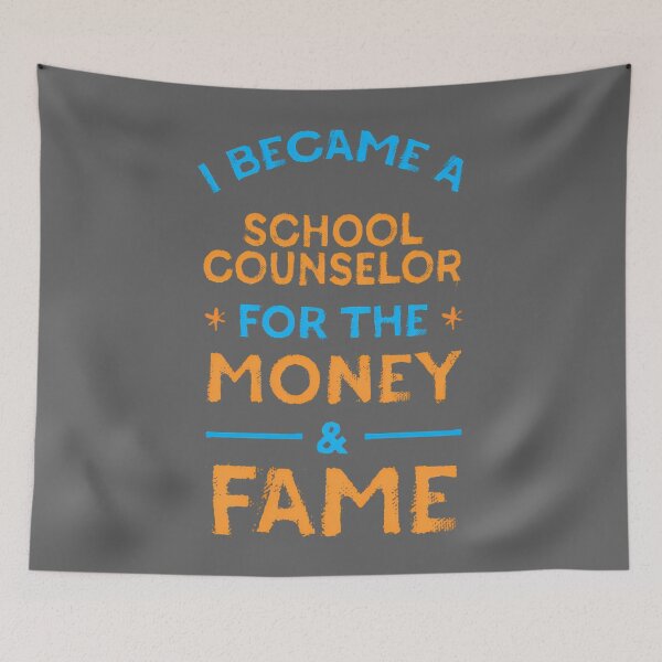 Item preview, Mens I Became a School Counselor for Money and Fame Funny Performance designed and sold by KristineLi.
