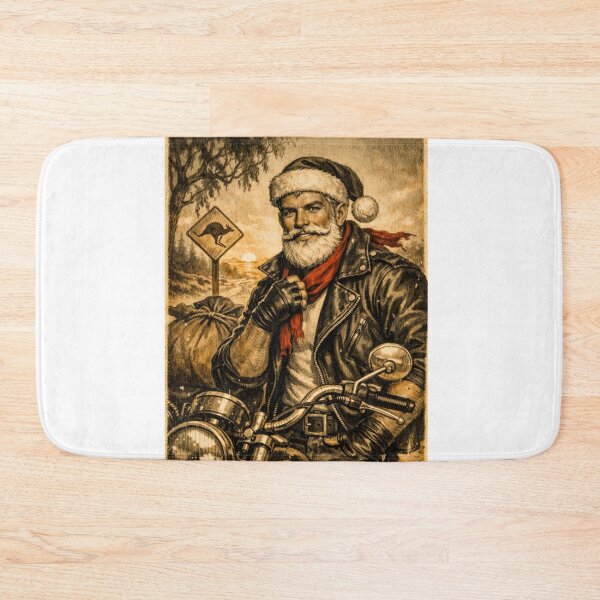 Item preview, Gay Leather Christmas In July Australia Santa’s Outback Rest Stop Daddy designed and sold by ItsAKinkThing.