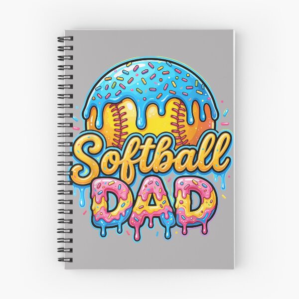 Item preview, Retro Ice Cream Drip Softball Dad Game Day Dad Father's Day designed and sold by GreggRoss.
