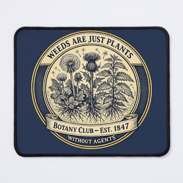 Item preview, Weeds Are Just Plants Without Agents Botany Club designed and sold by CalmCapy Co.